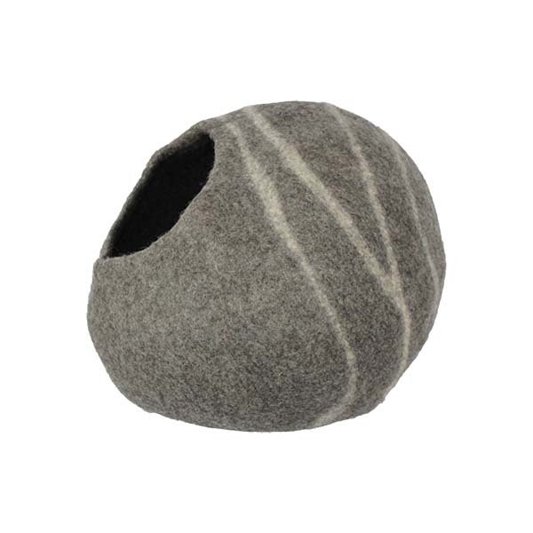 Felt Wool Cat Cave Bed - Slate River