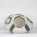 Gray Spirals on White Cat Cave Bed Front View