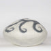 Gray Spirals on White Cat Cave Bed Back View