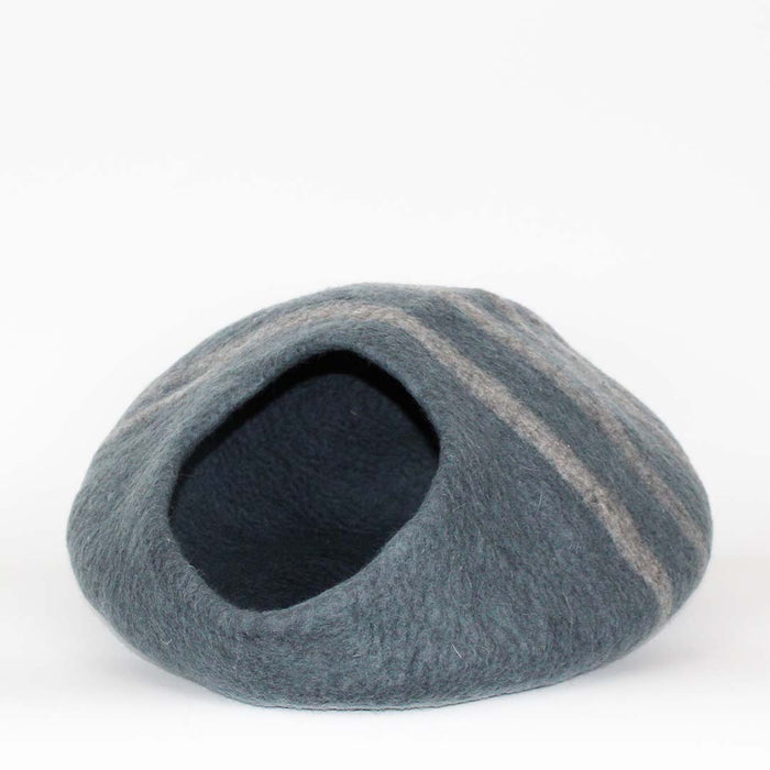 Cat Cave Bed - Slate Blue Marbled Cat Cave Pet Bed