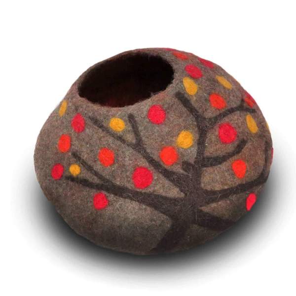 Cat Cave Bed - Nature's Harvest Cat Cave Pet Bed