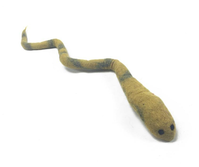 Felted Wool Snake Cat Toy - Cozy Cat Cave Beds