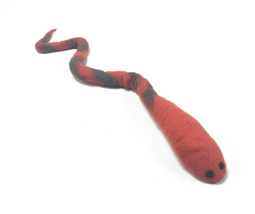 Felted Wool Snake Cat Toy - Cozy Cat Cave Beds