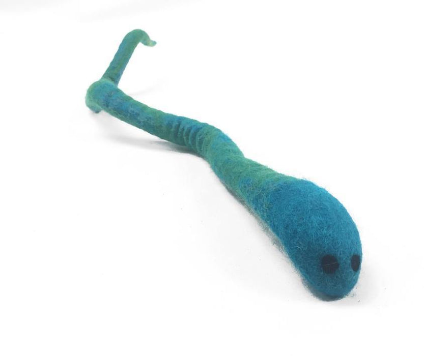 Felted Wool Snake Cat Toy - Cozy Cat Cave Beds
